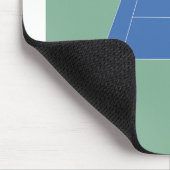 テニスコート – 緑と青 マウスパッド (コーナー)