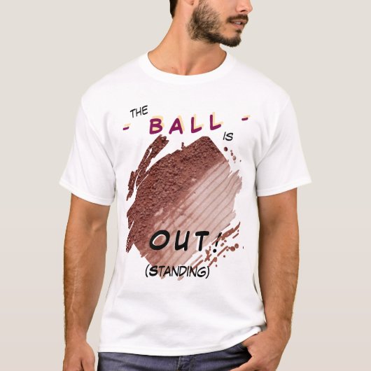 テニスコートOUT（スタンディング）Tシャツ Tシャツ (正面)