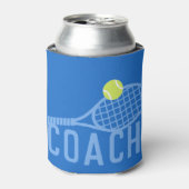 テニスコーパーソナライズされたチモダン 缶クーラー (缶正面)