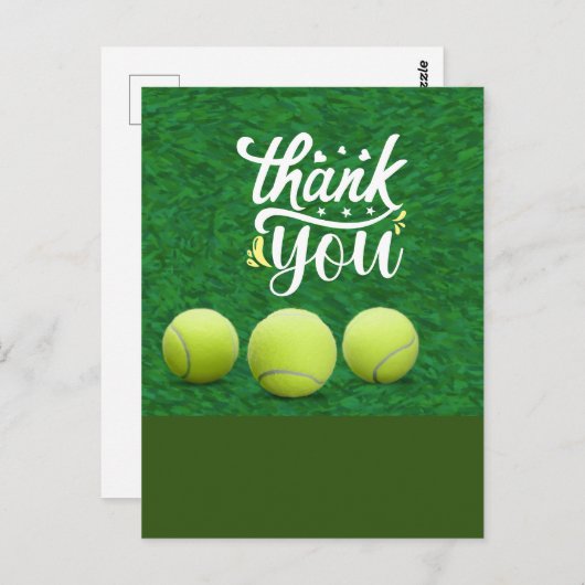 テニスサンキューカード付き選手 ポストカード (正面/裏面)