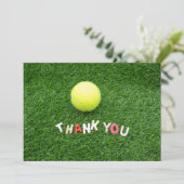 テニスサンキューカード(ボールが緑の場合) サンキューカード (スタンド正面)