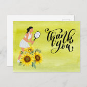 テニスサンキューカード ポストカード (正面/裏面)