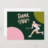 テニスサンキューカード ポストカード (正面/裏面)