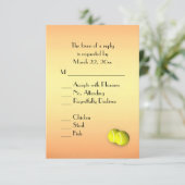 テニスサンセット  ご参加の返信と食事の選択 出欠カード (スタンド正面)