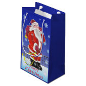 テニスサンタのメリークリスマス、 スモールペーパーバッグ (裏面アングル)