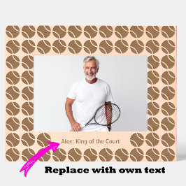 テニスサーバと保存 レーザー彫刻フレーム