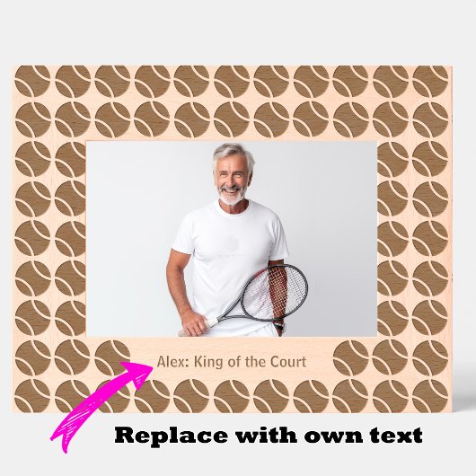 テニスサーバと保存 レーザー彫刻フレーム