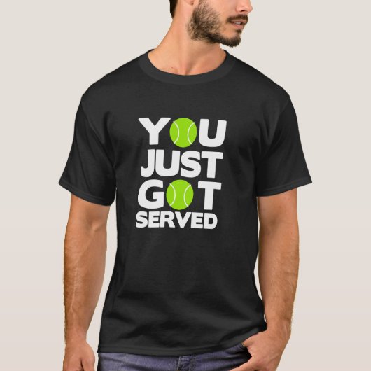 テニスサーブデザイン Tシャツ (正面)