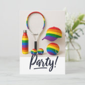 テニスザプライド月虹をテーマにしたパーティー 招待状 (スタンド正面)