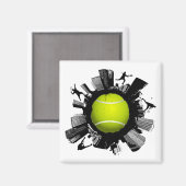 テニスシティ マグネット (正面/裏面)