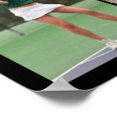 テニスシニア卒業5フォトコラージュ ポスター (角)