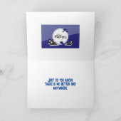 テニスシューズ父のデイカード サンキューカード (内部)