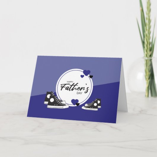 テニスシューズ父のデイカード サンキューカード (正面)