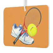 テニスシューボール及び該テニス文字を備えたラケットカスタム カーエアーフレッシュナー (左)