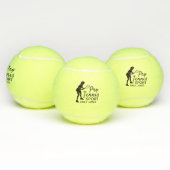 テニスシルエット、プロテニススポーツパーソナライズされた、 テニスボール (マルチ)