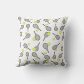 テニスシームレスパターン – ラケットとボール クッション (裏面)