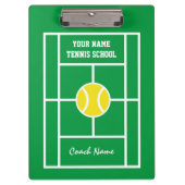 テニススクーカスタムルのコーチトレーナー用クリップボード クリップボード (正面)