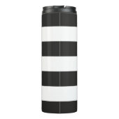 テニススタイリッシュガールブラック&ホワイトプレーヤーの名前 タンブラー (裏面)