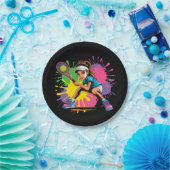 テニススターガールバースデーパーティー ペーパープレート (パーティー)