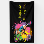 テニススターガールバースデーパーティー 横断幕 (縦)