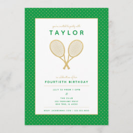 テニススターパーティの招待状 招待状