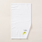 テニススポパーソナライズされたーツ バスタオルセット (ハンドタオル)