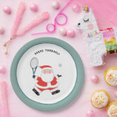 テニススポーツクリスマスパーティー紙プレート ペーパープレート (パーティー)