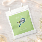 テニススポーツテーマベビーシャワーパーティー好意バッグ フェイバーバッグ (クリップ留めされた状態)