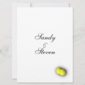 テニススポーツテーマ結婚式招待状 招待状 (裏面)