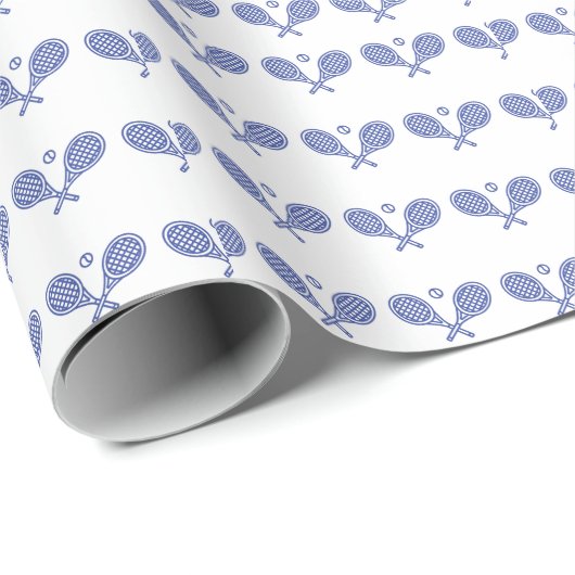 テニススポーツボールラケットテニス ラッピングペーパー (ロールコーナー)
