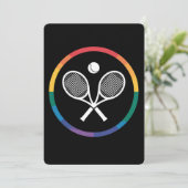 テニススポーツレインボーLGBTQゲイプライドアリー 招待状 (スタンド正面)