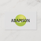 テニススポーツ強調2ボールパーソナライズ 名刺 (裏面)