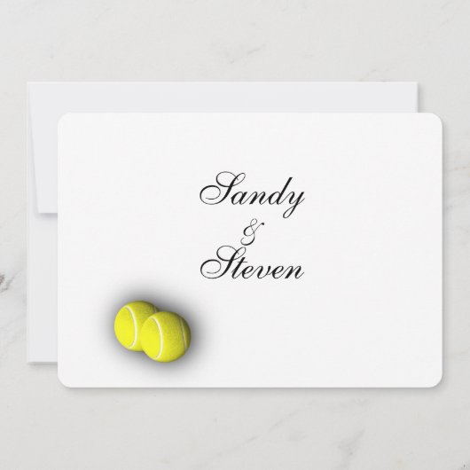 テニススポーツ招待状 招待状 (裏面)