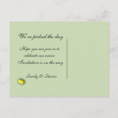 テニススポーツ日付はがきを保存 案内ポストカード (裏面)