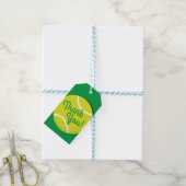 テニススポーツ誕生日パーティーありがとう ギフトタグ (より糸付き)