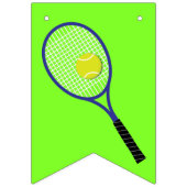 テニススポーツ誕生日パーティー バンティングフラッグ (第1の旗)