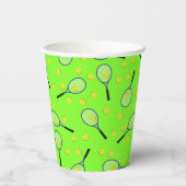 テニススポーツ誕生日パーティー 紙コップ (裏面)