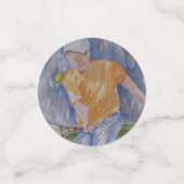 テニススポーツ誕生日 コンフェッティ (スモール正面)