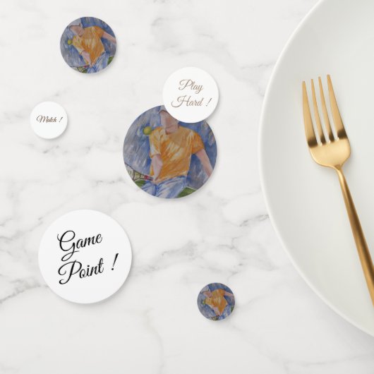 テニススポーツ誕生日 コンフェッティ (グループ)