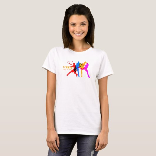 テニススポーツ |女性 Tシャツ (正面フル)