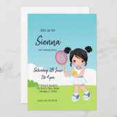 テニススポーツ 招待状 (正面/裏面)