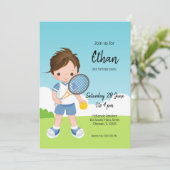 テニススポーツ 招待状 (スタンド正面)