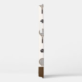 テニスソフトピンク&ブラウン名前をカスタムするガーリースポーツ Case-Mate iPhoneケース (裏面 / 右)