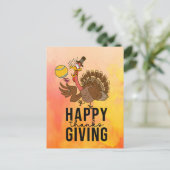 テニスターキー感謝祭おもしろい漫画の休日 シーズンポストカード (スタンド正面)