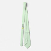 テニスダブルズグリーン ネクタイ (裏面)