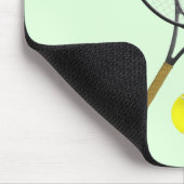 テニスダブルズグリーン マウスパッド (コーナー)