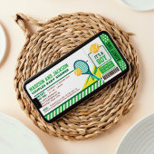 テニスチケットパスカップル赤ちゃんシャワー 招待状