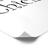 テニスチック文字 ポスター (角)