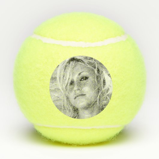 テニスチパーソナライズされたームの写真 テニスボール (裏面)