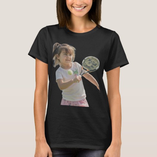 テニスチャンピオンの女の子 Tシャツ (正面)